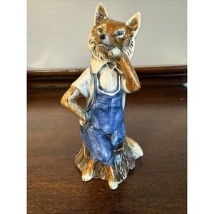 4.5" 1978 Vintage BYRON Ceramic FOX Wind Willow Collection